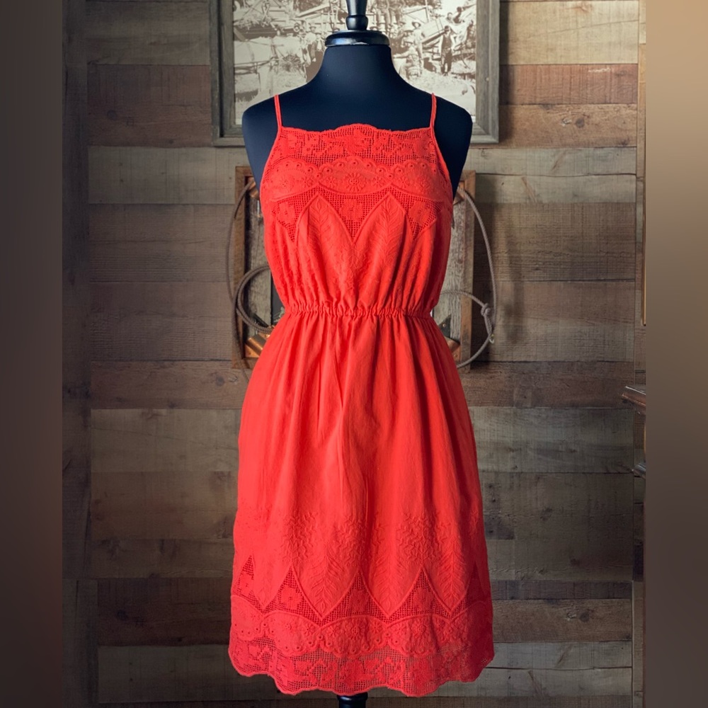 Coral Lace Dress